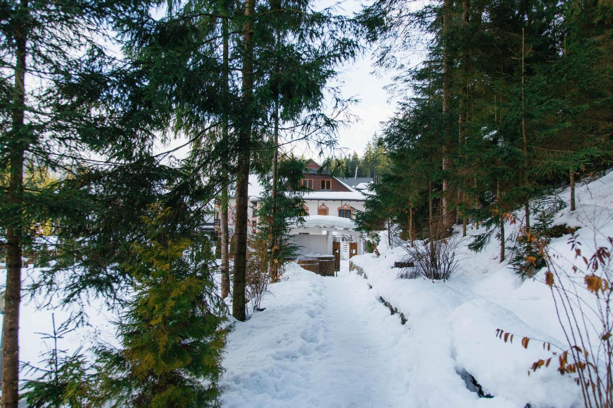 Hotel Vedmezhyi Dvir Bukovel Esterno foto